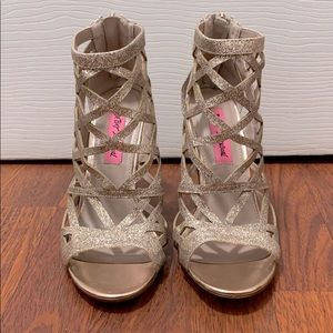 Betsey Johnson Champagne Sandals